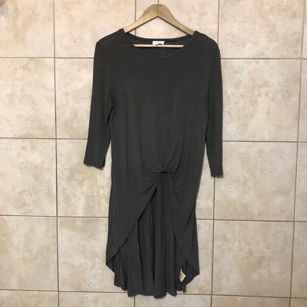 [Anthro] Deletta High-Low Front Knot Top